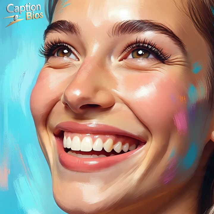 Creative and Artistic Smile Captions