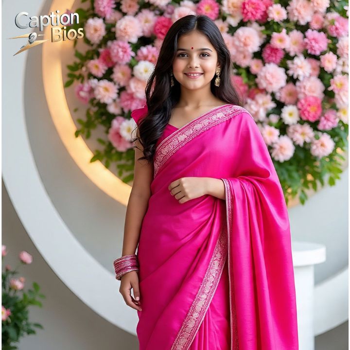 Girls Saree Captions For Instagram In Hindi