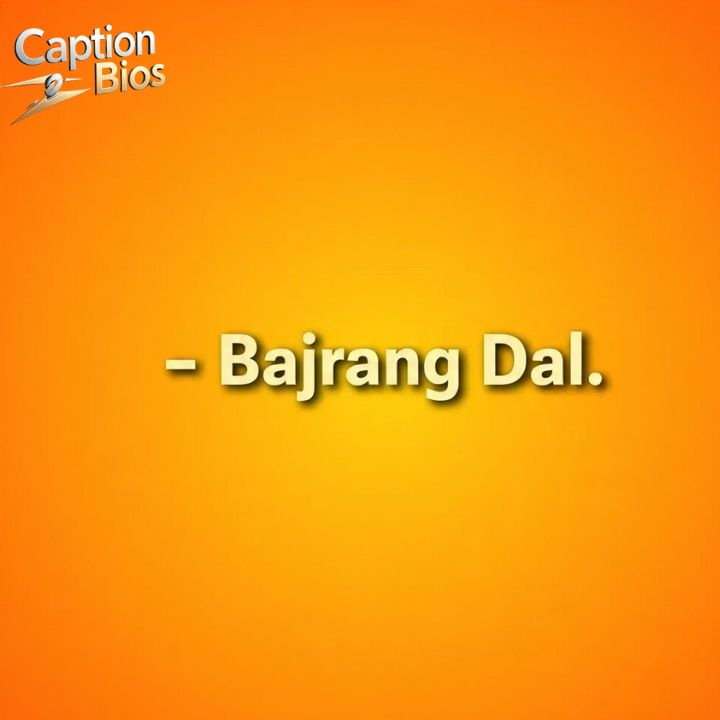 Motivational Bajrang Dal Quotes for Instagram