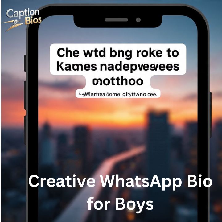 Creative WhatsApp Bio for Boys