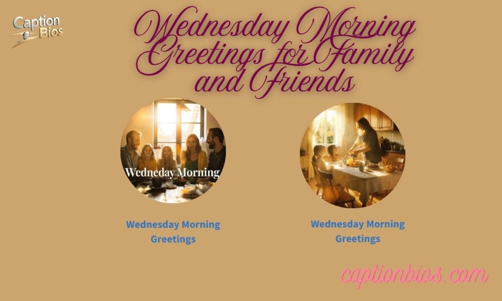 Wednesday Morning Greetings for Family and Friends