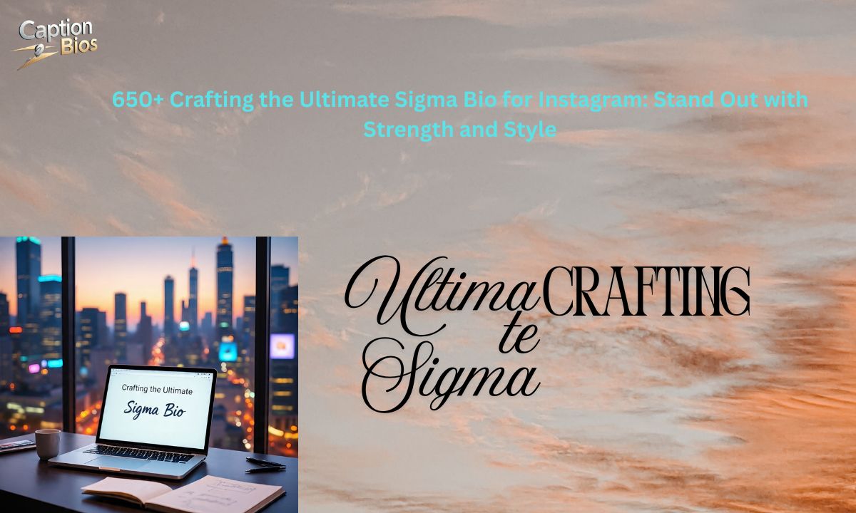 650+ Crafting the Ultimate Sigma Bio for Instagram: Stand Out with Strength and Style